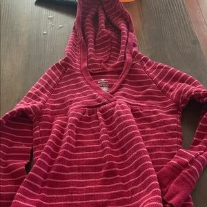 Kids Striped Red Sweater Hoodie